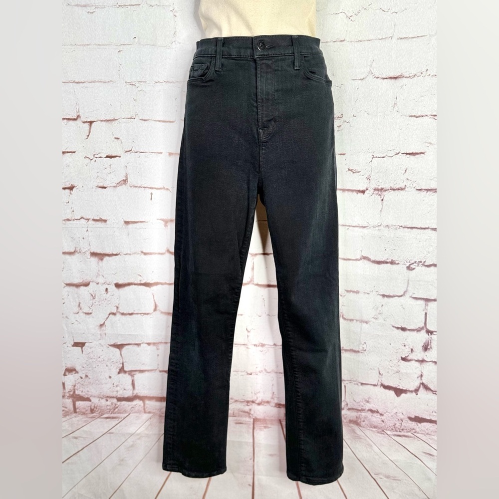 J BRAND Maria High Rise Size 29 Black Straight Denim Jeans 28 Inch Waist